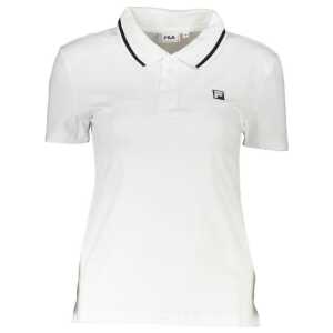 Fila White Cotton Womens Polo Shirt