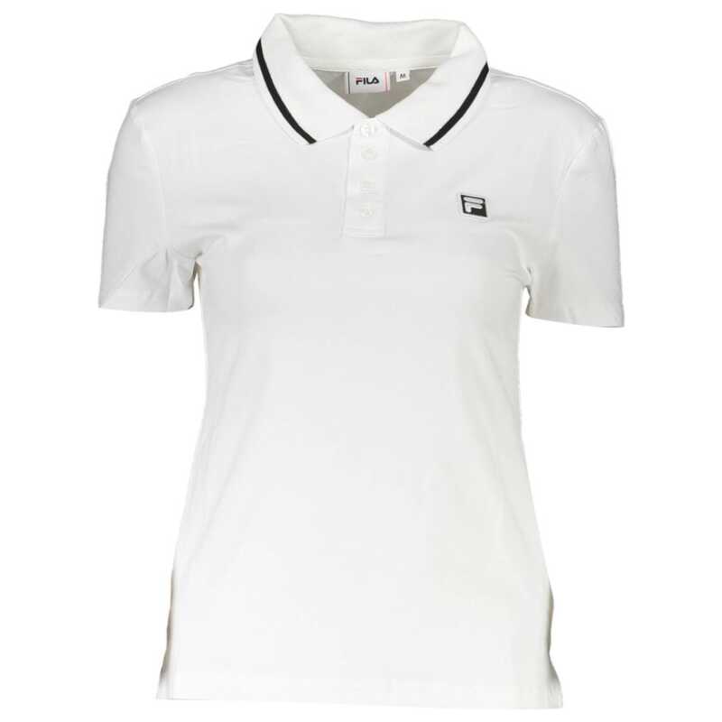 Fila White Cotton Womens Polo Shirt, theFeinheit
