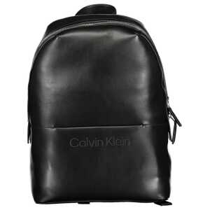 Calvin Klein Black Polyester Men Backpack