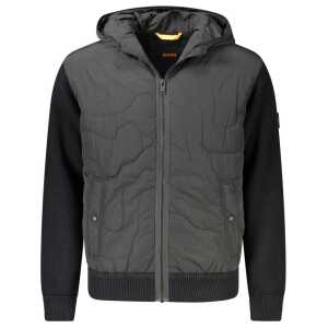 Hugo Boss Black Cotton Men Jacket