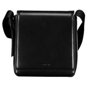 Calvin Klein Sleek Black Shoulder Bag with Logo Detail