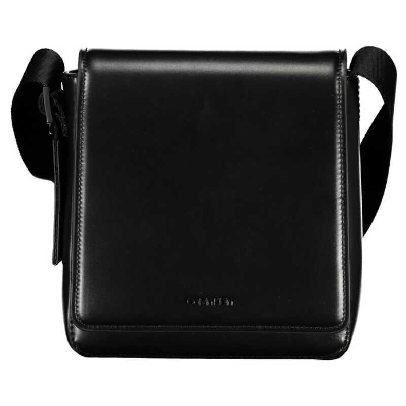 Calvin Klein Sleek Black Shoulder Bag with Logo Detail, theFeinheit