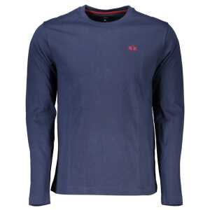 La Martina Regal Blue Crew Neck Embroidered Tee