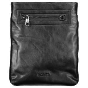 Calvin Klein Sleek Black Shoulder Bag with Contrast Details
