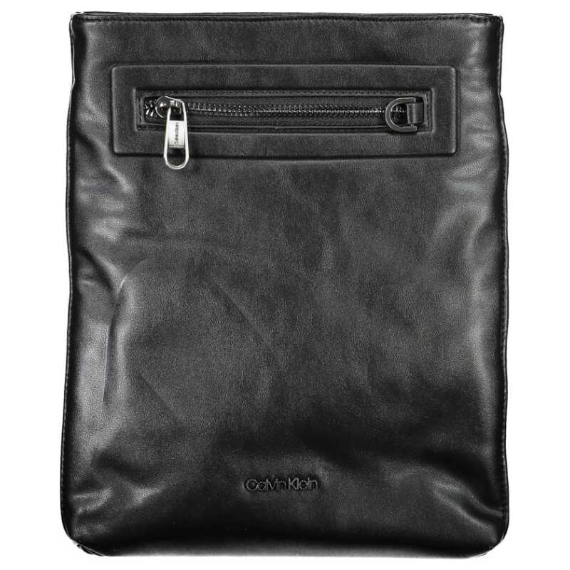 Calvin Klein Sleek Black Shoulder Bag with Contrast Details, theFeinheit