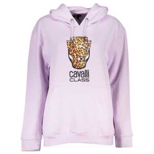 Cavalli Class Purple Cotton Sweater