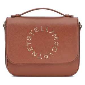 Stella McCartney Logo Flap Bag Eco Embossed Grainy Alter