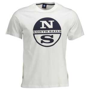 North Sails White Cotton Men T-Shirt