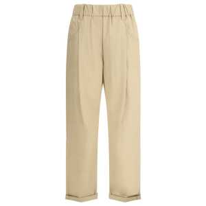 Brunello Cucinelli Cotton Elasticated Pants