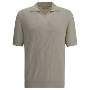 Brunello Cucinelli Ribbed Polo Shirt