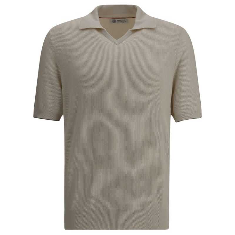 Brunello Cucinelli Ribbed Polo Shirt, theFeinheit