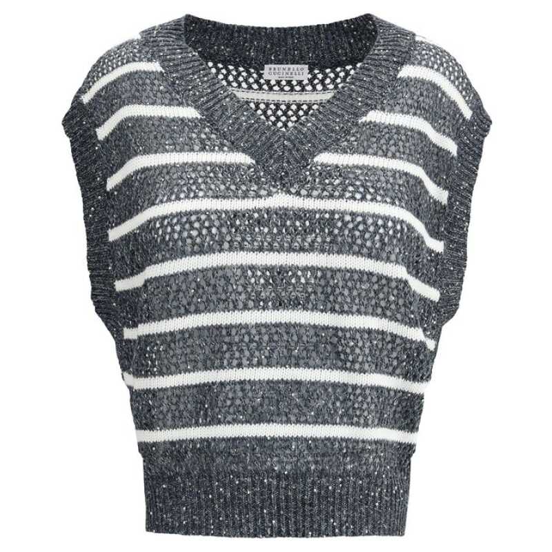 Brunello Cucinelli Striped Vest, theFeinheit