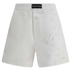 Marine Serre Linen Shorts