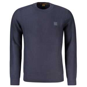 Hugo Boss Blue Cotton Men Sweater