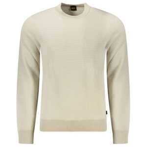 Hugo Boss Beige Cotton Men Sweater