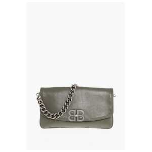 Balenciaga Leather SOFT FLAP Shoulder Bag