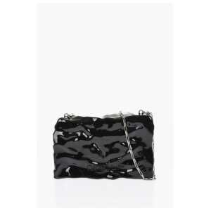 Off-White Embossed Crushed Sculpture Rigid Clutch