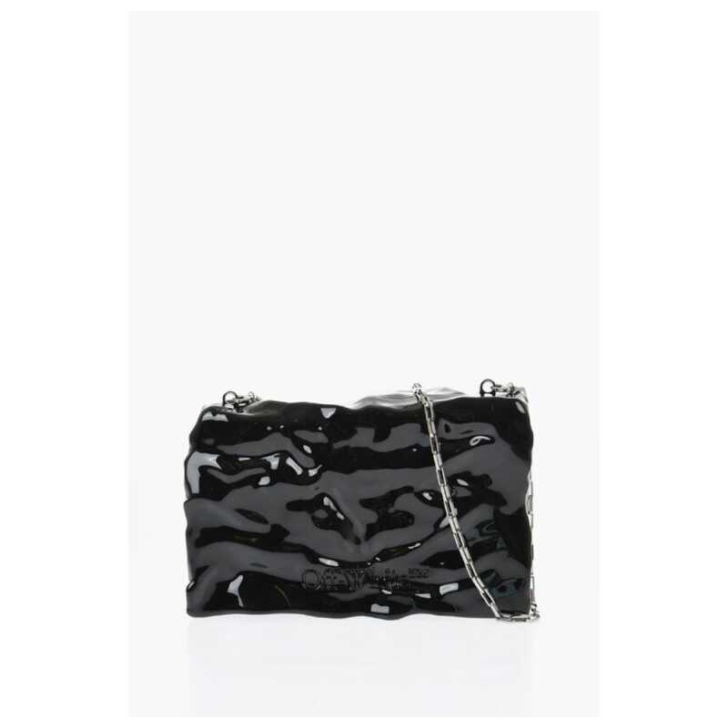 Off-White Embossed Crushed Sculpture Rigid Clutch, theFeinheit