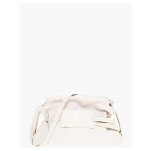 Off-White Solid Color Leather Clutch