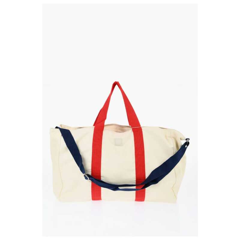 Woolrich Canvas Tote Bag with Tape Handles and Adjustable Shoulder St, theFeinheit