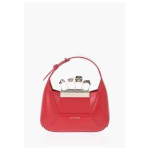 Alexander McQueen Leather JEWELLED MINI Bag with Removable Chain Shoulder Stra
