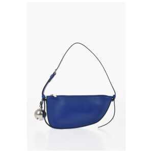 Burberry Leather SHIELD SLING Shoulder Bag with Silver-Tone Charm