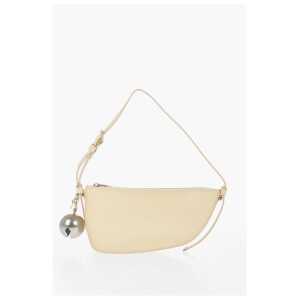 Burberry Leather SHIELD SLING Shoulder Bag with Silver-Tone Charm