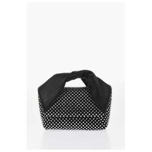 J.W.Anderson Leather MIDI TWISTER Handbag Embellished with Rhinestones