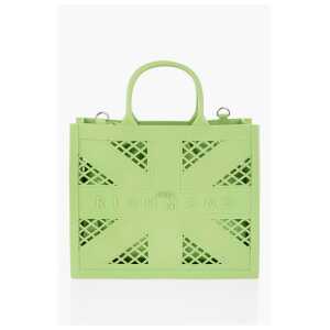 John Richmond Solid Color CRACOV Tote Bag with Cut-Out Details