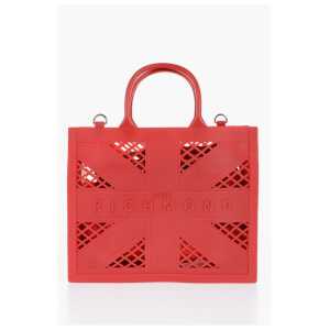 John Richmond Solid Color CRACOV Tote Bag with Cut-Out Details