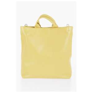Jil Sander Leather Tote Bag with Removable Shoulder Strap