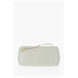 Jil Sander Leather Handbag with Clap Closure