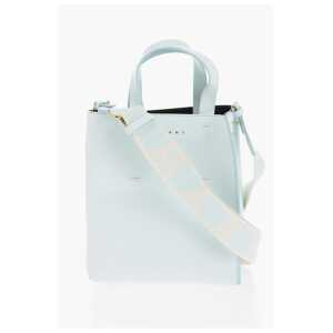 Marni Leather MUSEO Mini Tote Bag with Removable Shoulder Strap