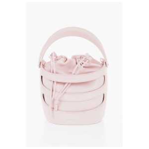 Alexander McQueen Solid Color Leather Bucket Bag