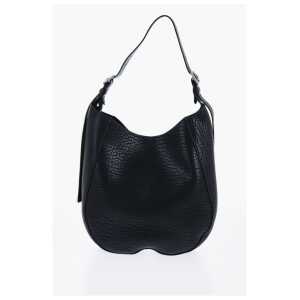 Burberry Grained Leather CHESS Bag with Removable Clutch