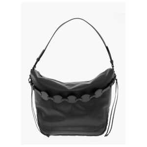 Off-White Solid Color Leather BIKER TIRE Weekend Bag