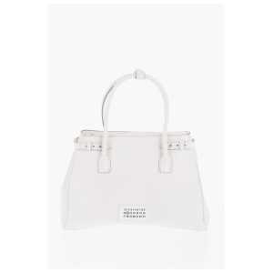 Maison Margiela MM11 Textured Leather Hand Bag with Removable Shoulder Strap