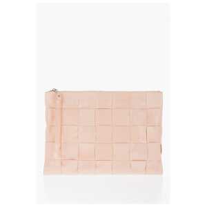 Bottega Veneta Braided Design Leather Clutch