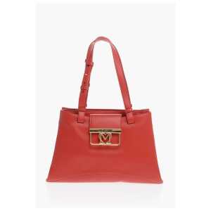 Moschino LOVE 3 Compartment Faux Leather Tote Bag