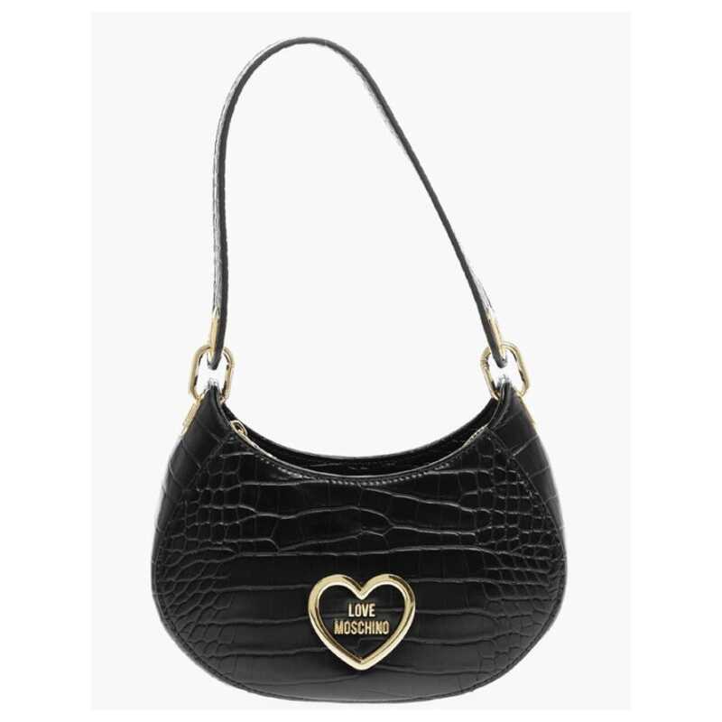 Moschino LOVE Crocodile Effect Faux Leather Hobo Bag, theFeinheit