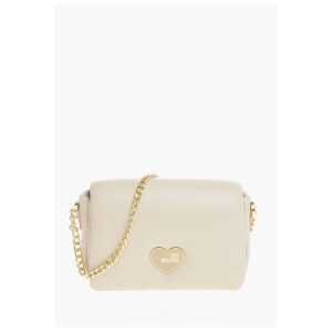 Moschino LOVE Faux Leather Paddede PUFFY Shoulder Bag with Golden Cha