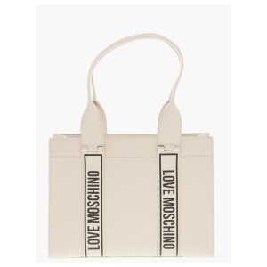Moschino LOVE MOSCHINO Faux Leather Tote Bag with Logoed Bands