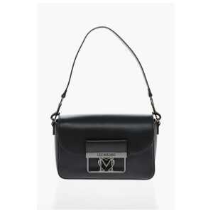 Moschino LOVE Faux Leather Bag with Silver-Effect Closure