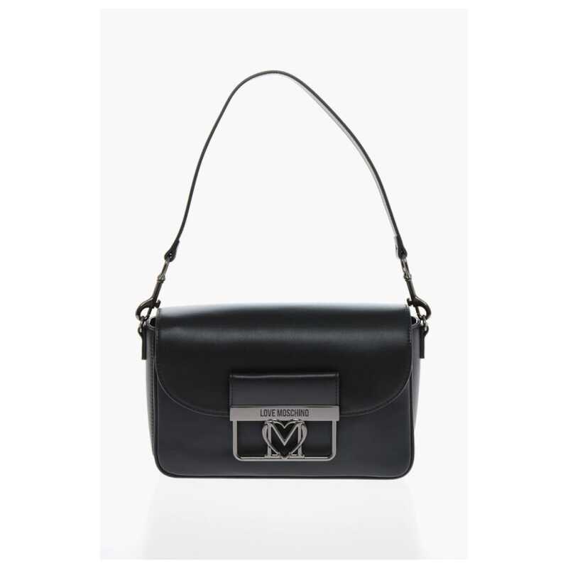 Moschino LOVE Faux Leather Bag with Silver-Effect Closure, theFeinheit