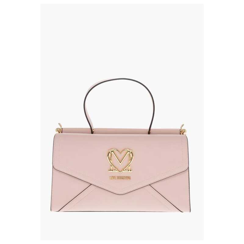 Moschino LOVE Faux Leather Envelope Bag with Removable Shoulder Strap, theFeinheit