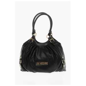 Moschino LOVE MOSCHINO Faux Leather Bucket Bag with Golden Details