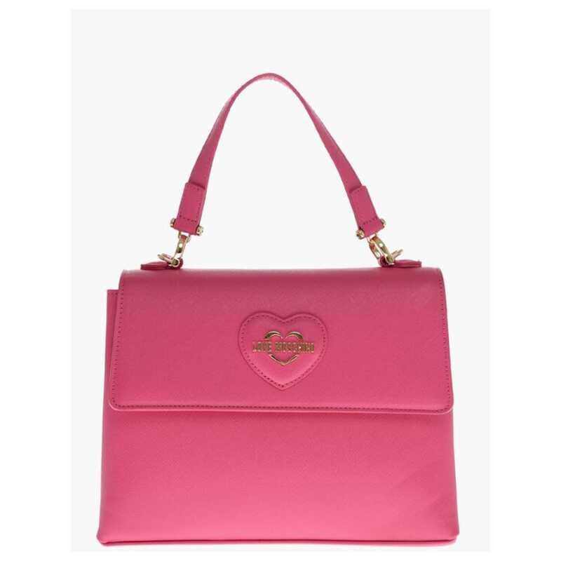 Moschino LOVE Saffiano Faux Leather Hande Bag with Removable Shoulder, theFeinheit
