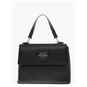 Moschino LOVE MOSCHINO Saffiano Faux Leather Hande Bag with Removable