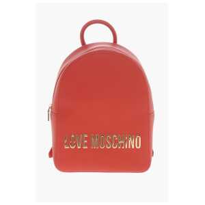 Moschino LOVE MOSCHINO Faux Leather Backpack with Lettering Logo