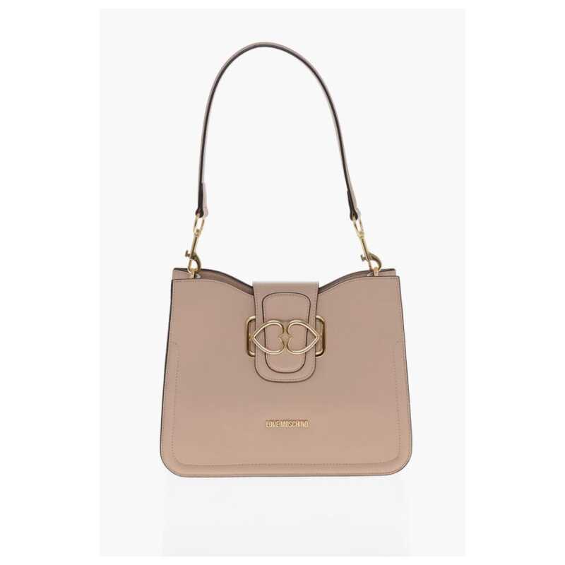Moschino LOVE Faux Leather Shoulder Bag with Golden Hearts, theFeinheit